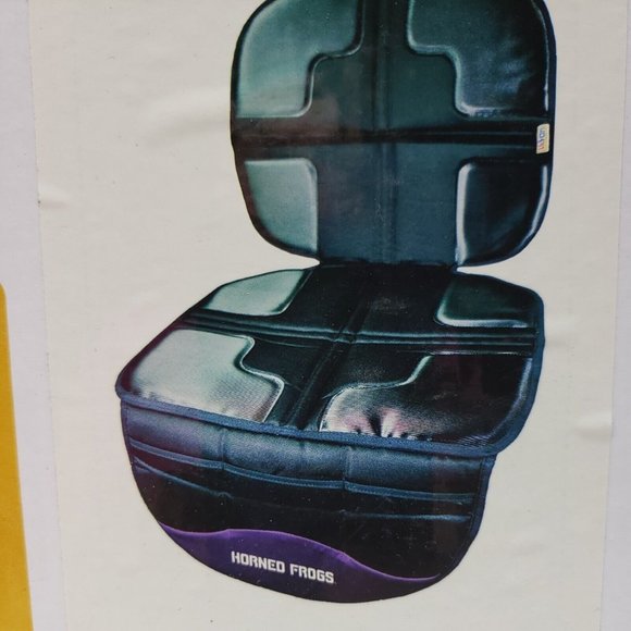 Lil Fan Seat Mate 2 In 1 Car Seat Mat Texas CU Horned Frogs NIB Stain Waterproof - Picture 1 of 5